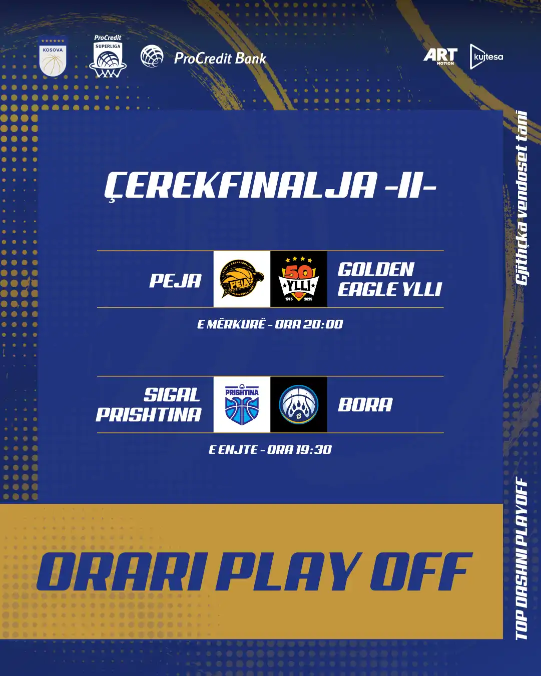 Përballjet e dyta çerekfinale 